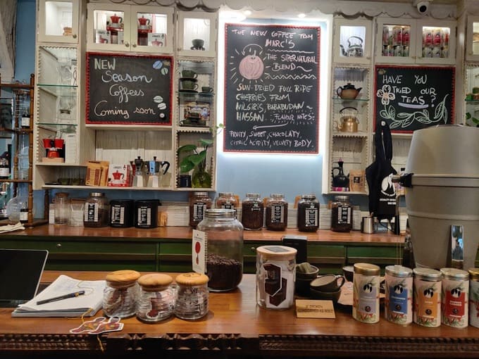 cafe counter of marc's cafe
