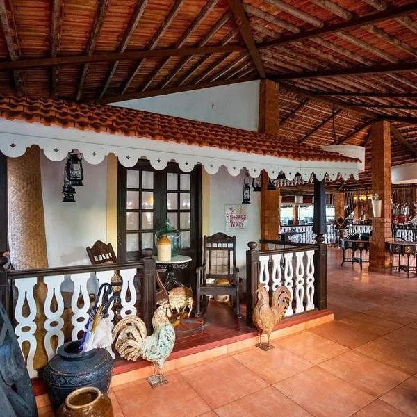 entrance of a seafood restaurant