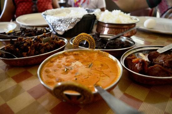 Authentic kodava dishes served at a restaurant