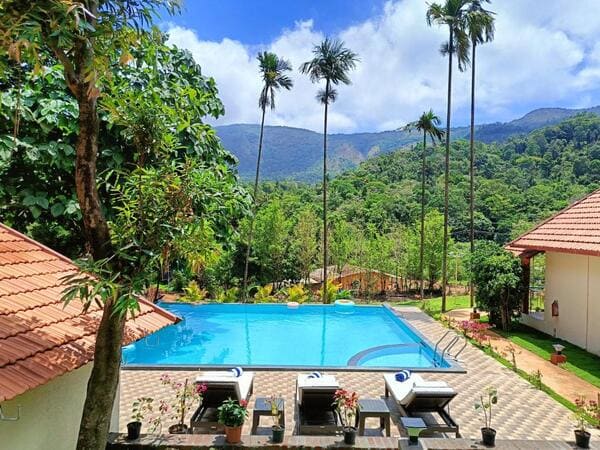 Resort exterior with a swimming pool