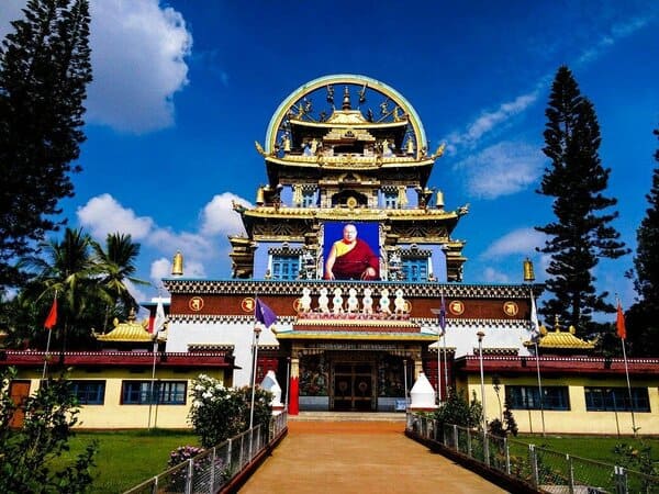 A famous monastery exterior 